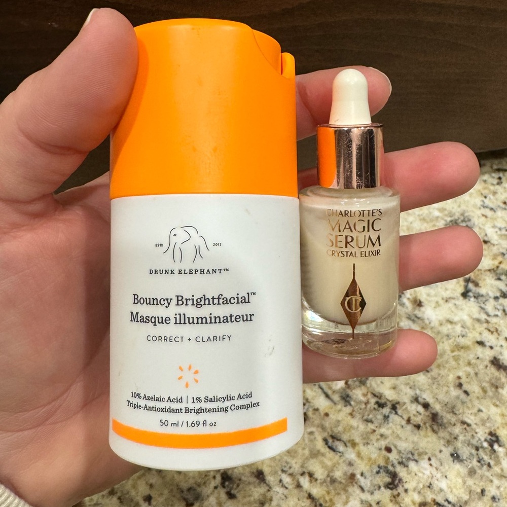 Drunk Elephant and charlotte tilbury,